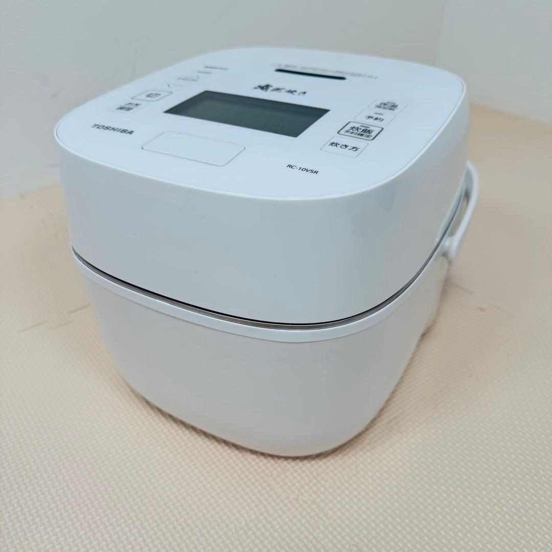 東芝 真空圧力IHジャー炊飯器　炎 匠炊き RC-10VSR-W