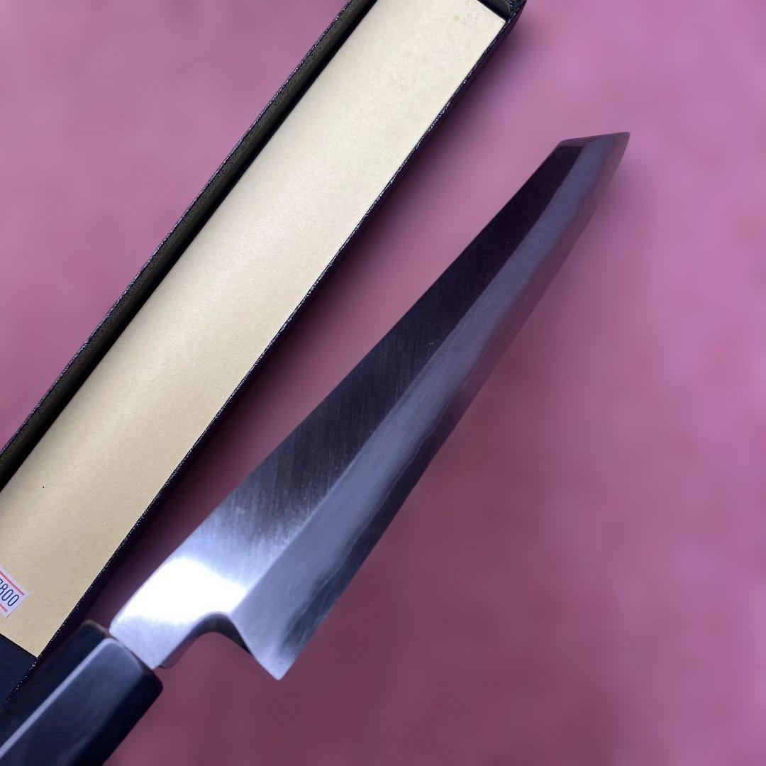 銀三　勘所切付柳刃包丁　240㎜ 8寸