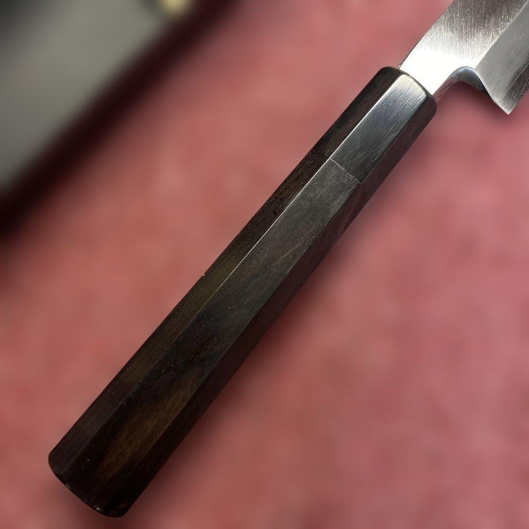 銀三　勘所切付柳刃包丁　240㎜ 8寸