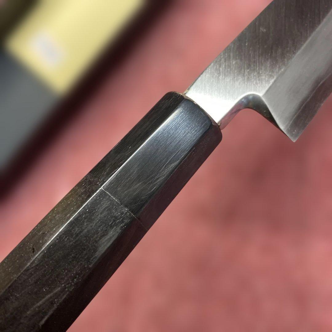 銀三　勘所切付柳刃包丁　240㎜ 8寸