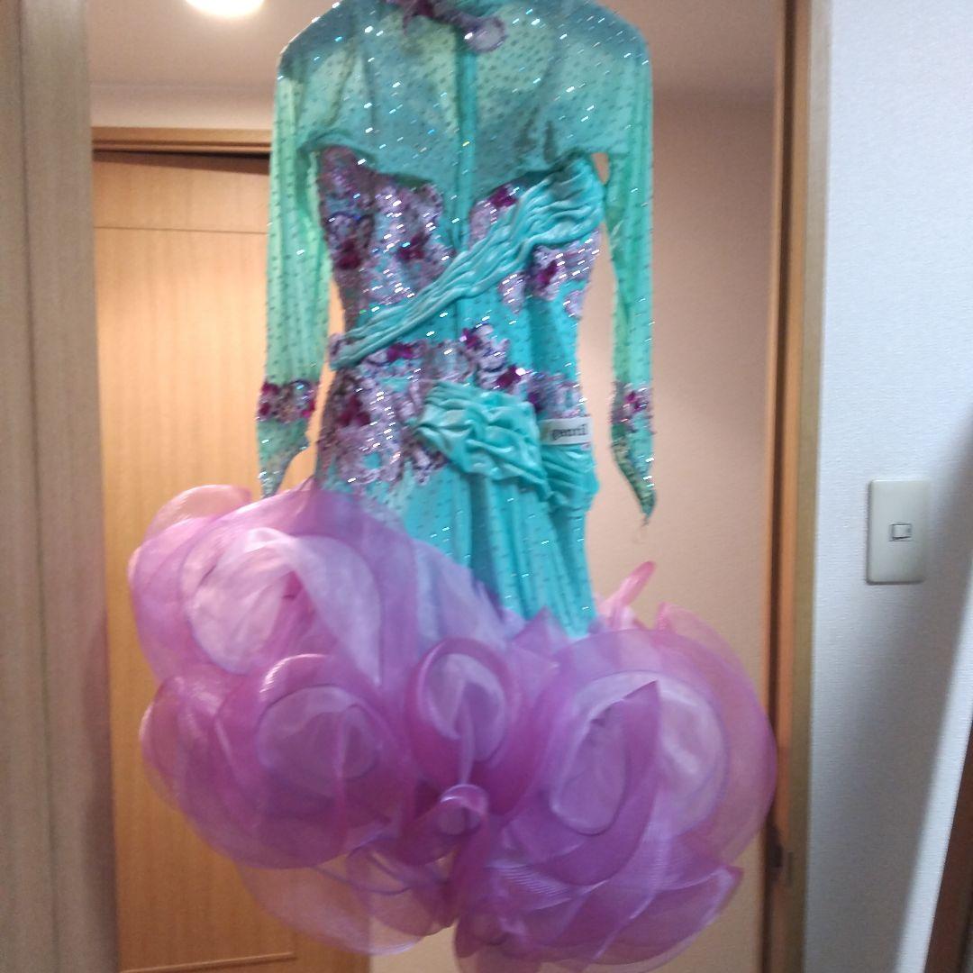 gentil 社交ダンスドレス 水色 紫