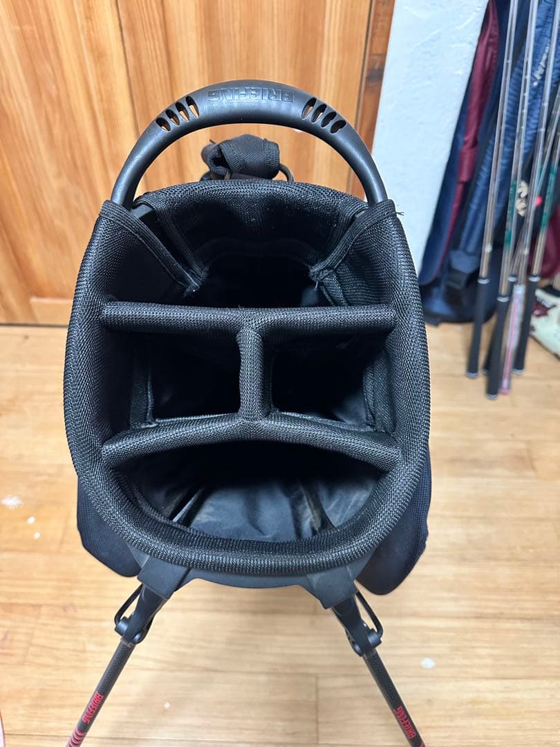 BRIEFING CR-10 キャディバッグ ブラック/レッド