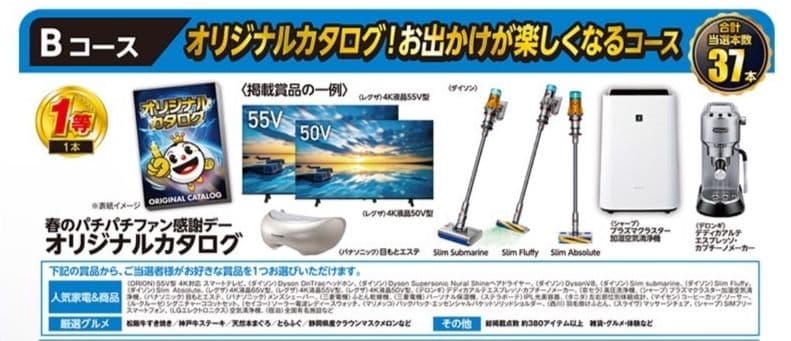 春のパチパチファン感謝デー オリジナルカタログ(+引き換えハガキ)