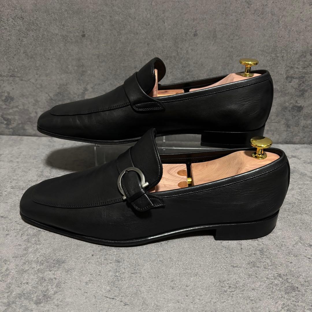 極美品　フェラガモ　ビットローファー　ガンチーニ　ブラック　本革　2243