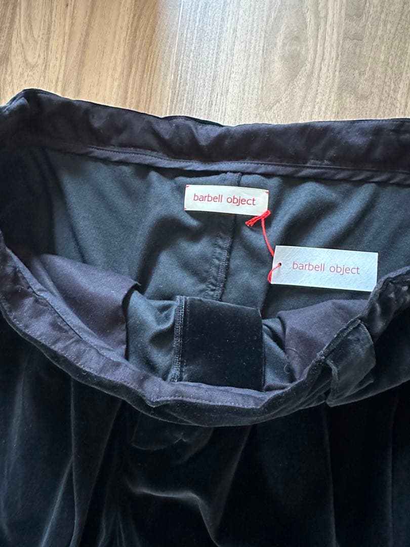 セットアップ　barbell object velveteen top&pt