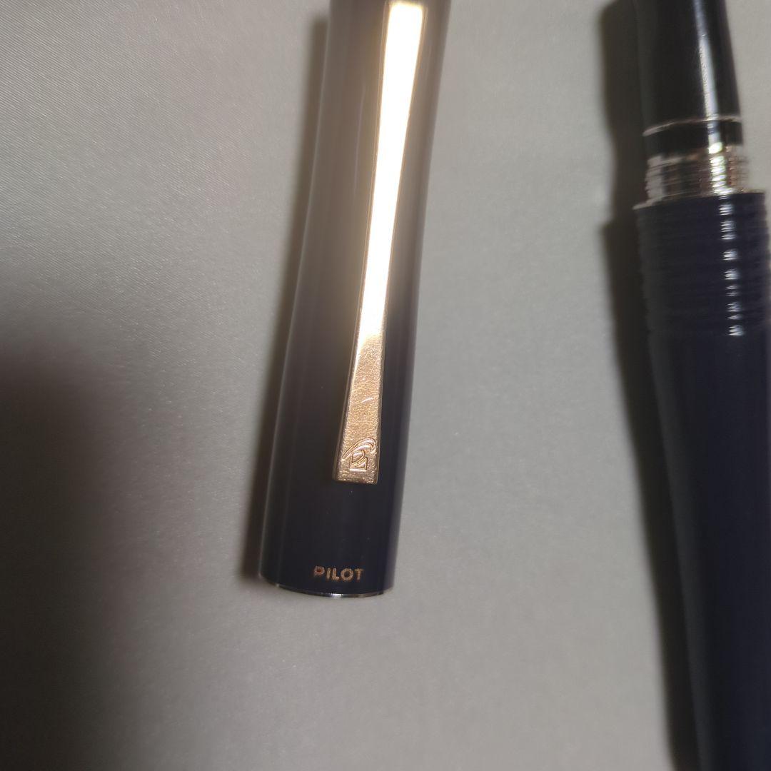 パイロット　万年筆　バンブー　BAMBOO　ネイビー　 希少14Ｋ585 刻印