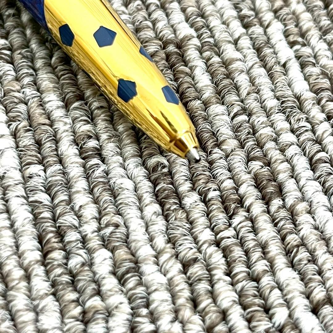 美品　Cartier　カルティエ　パンテール　トリニティ　ボールペン　ブルー