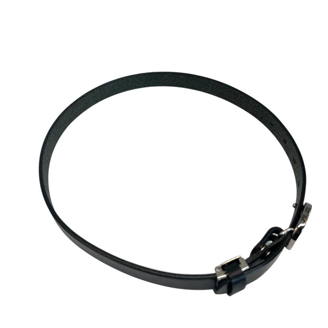 グッチ ベルト インターロッキング ロゴ ビジネス レザー ブラック レディース