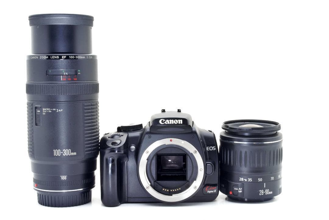 Canon EOS Kiss Digital X 初心者簡単　望遠レンズ 三脚付