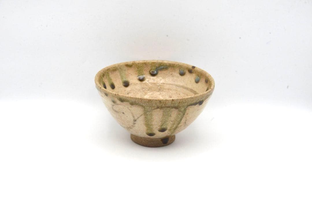 弥七田織部　茶碗　江戸時代　検索　魯山人　志野　唐津　茶入　抹茶