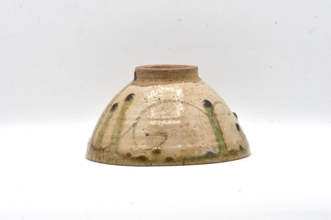 弥七田織部　茶碗　江戸時代　検索　魯山人　志野　唐津　茶入　抹茶