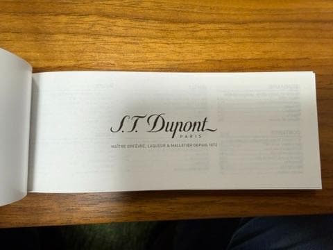 S.T. Dupont ラインD 万年筆 ブラック×シルバー 410677