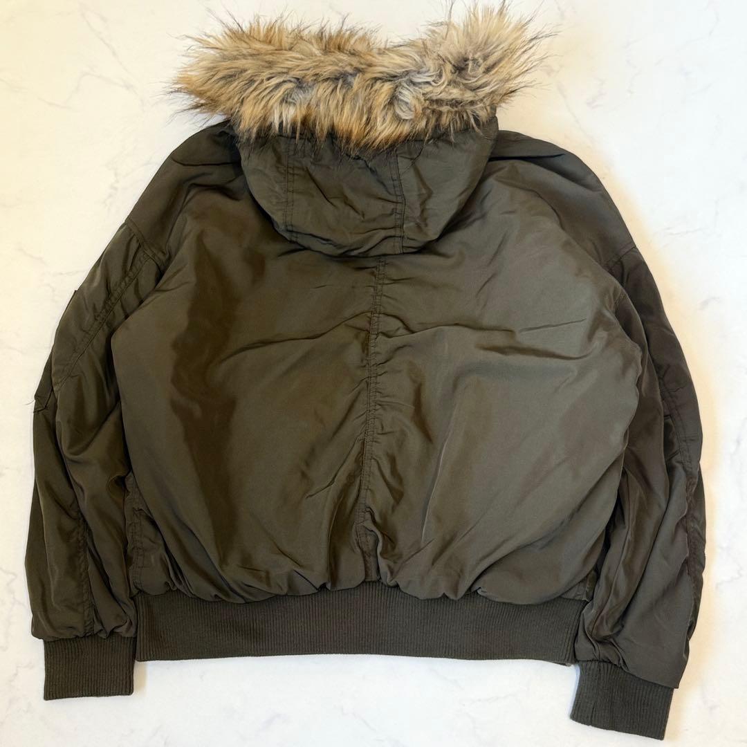 未使用級 y2k フライトジャケット グランジ 平成ギャル 鬼ファー ボンバー