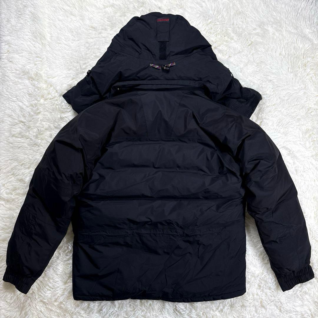✨2WAY・GORE‑TEX✨マーモット　ダウンジャケット　ビッグサイズ　黒　M
