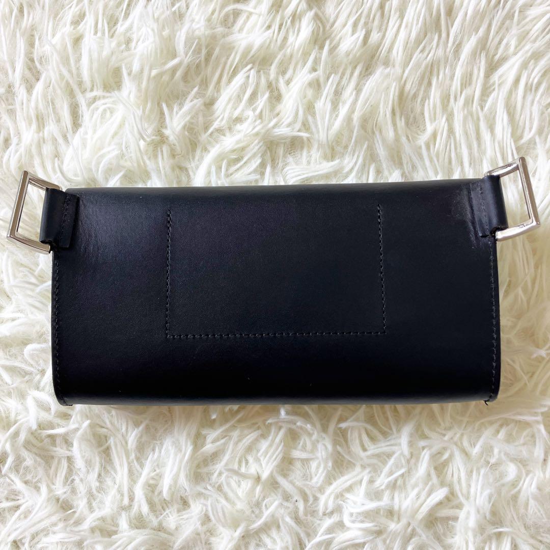 【希少型】COS レザー ベルトバッグ ブラック