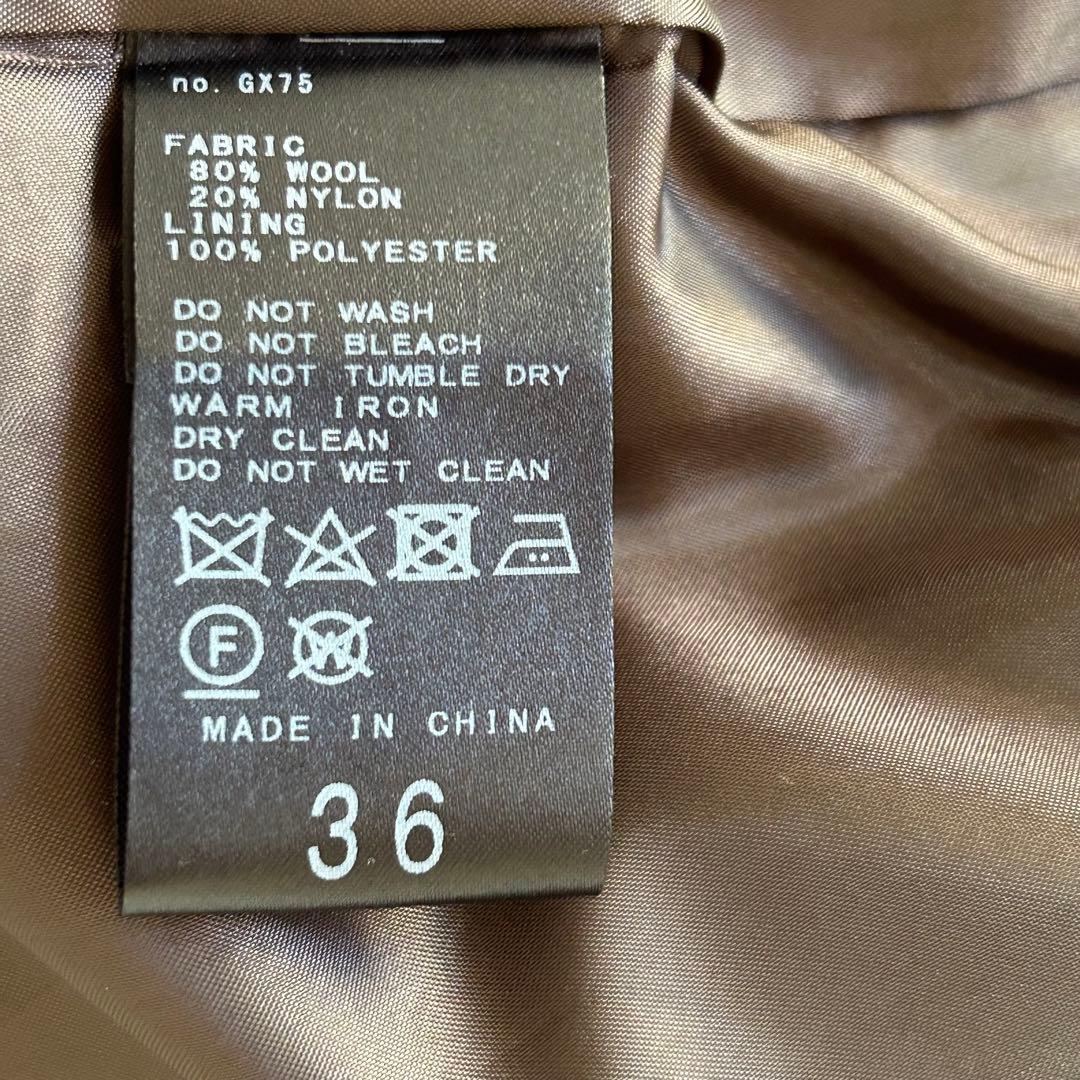 SLOBE IENA メルトンビックPコート ウール ブラウン 2022AW