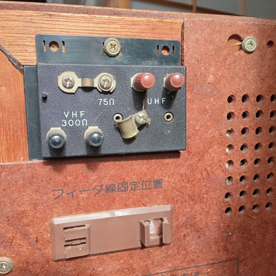 木目調 ブラウン管テレビ 大型