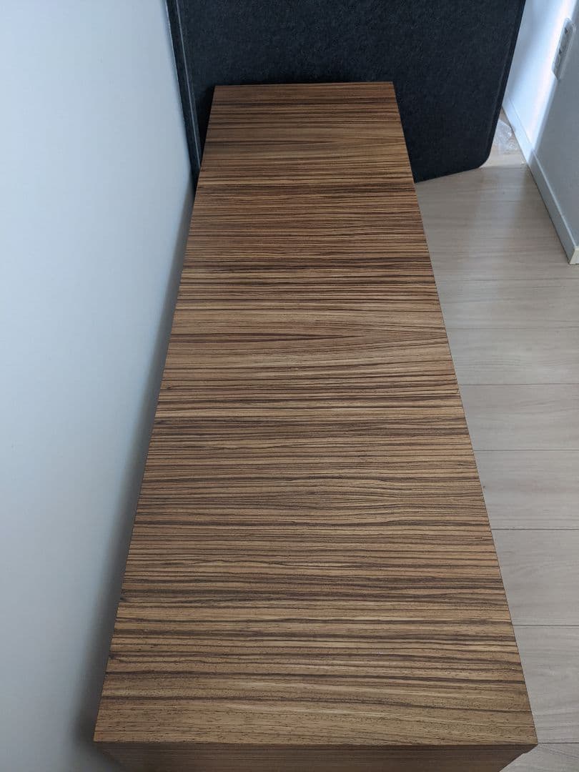 愛知岐阜のみお届けの無料サイドテーブル 長テーブルウォールナット　テレビ台