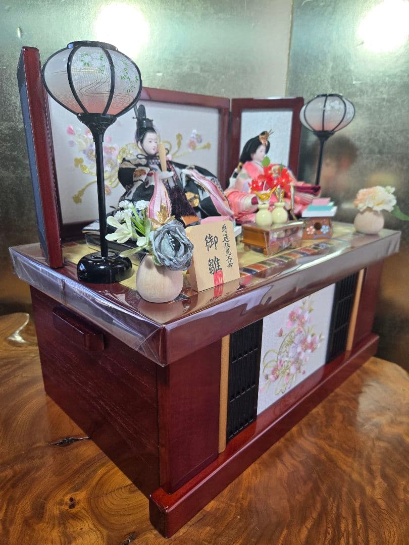 【一点限り】雛人形 収納飾り 　HS34