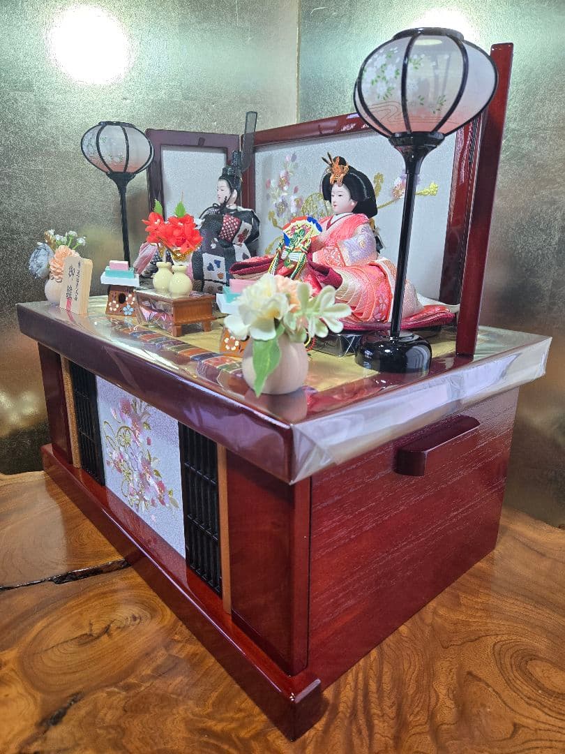 【一点限り】雛人形 収納飾り 　HS34