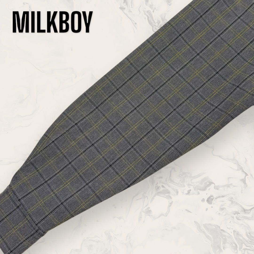 【ほぼ未使用】 MILKBOY チェック オールインワン スーツ メンズ