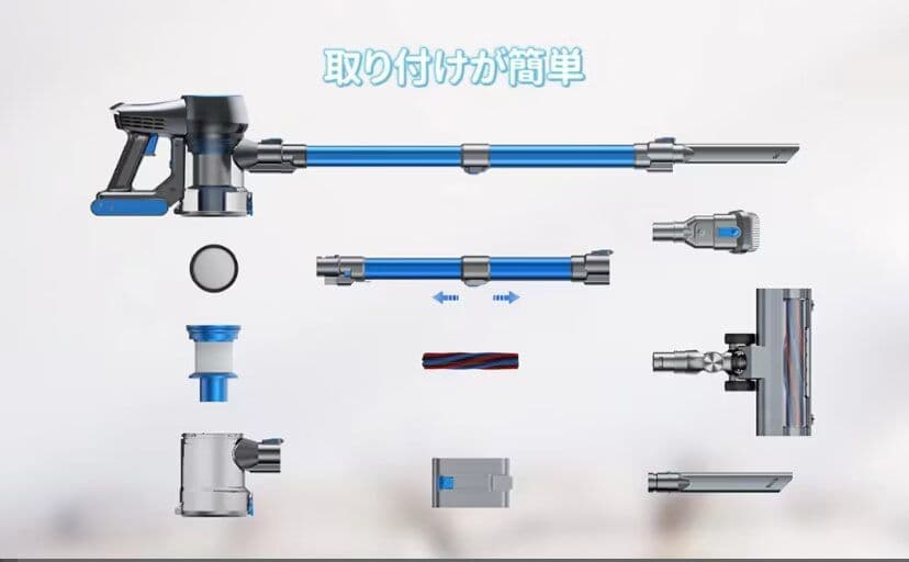 掃除機コードレス 充電式 取り外せる  低騒音 充電式 超軽量 掃車用 家庭用