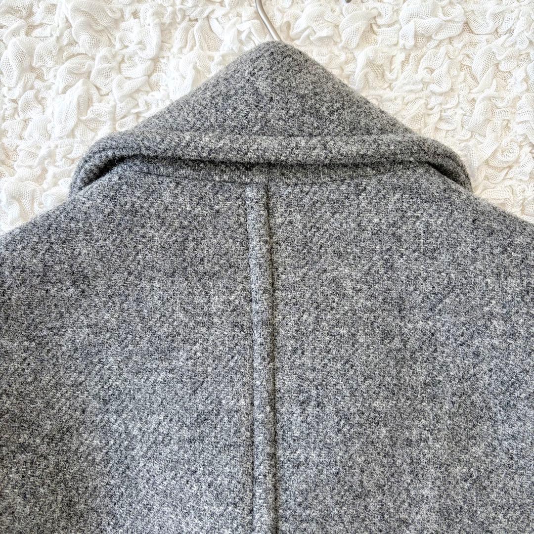 MHL. エムエイチエル ウール Pコート ダブルブレスト