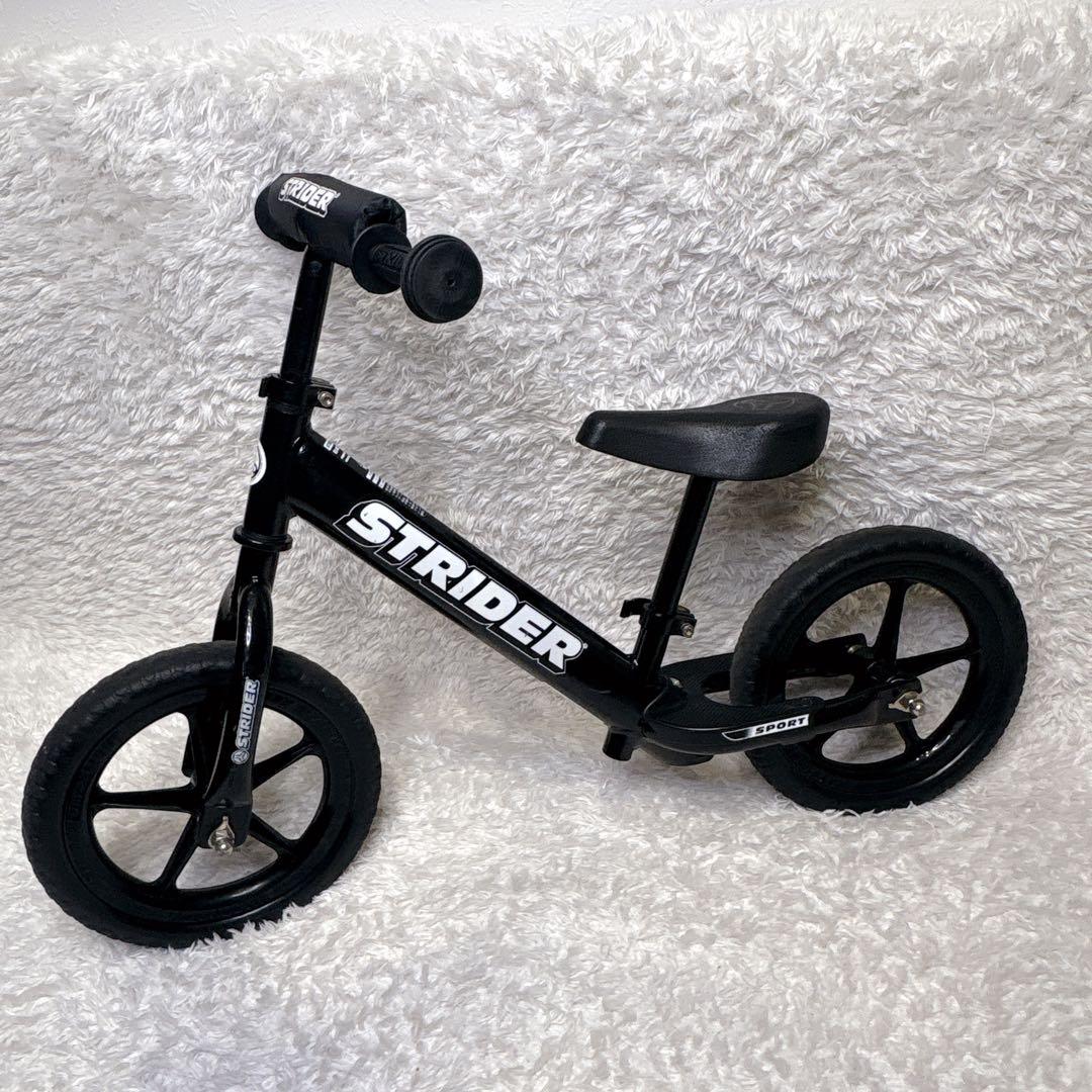 美品 ストライダー スポーツ 12インチ スノーアタッチメント ブラック 日本製