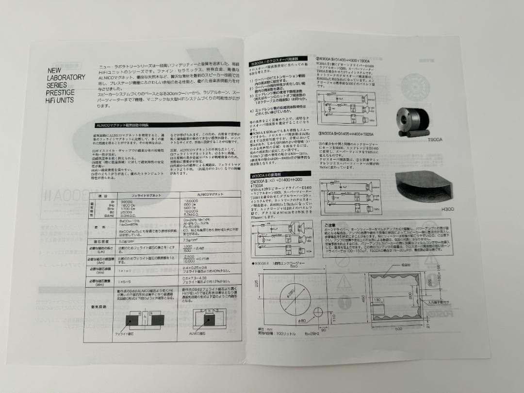 FOSTEX W300All 30cmウーファー ペア 未使用品