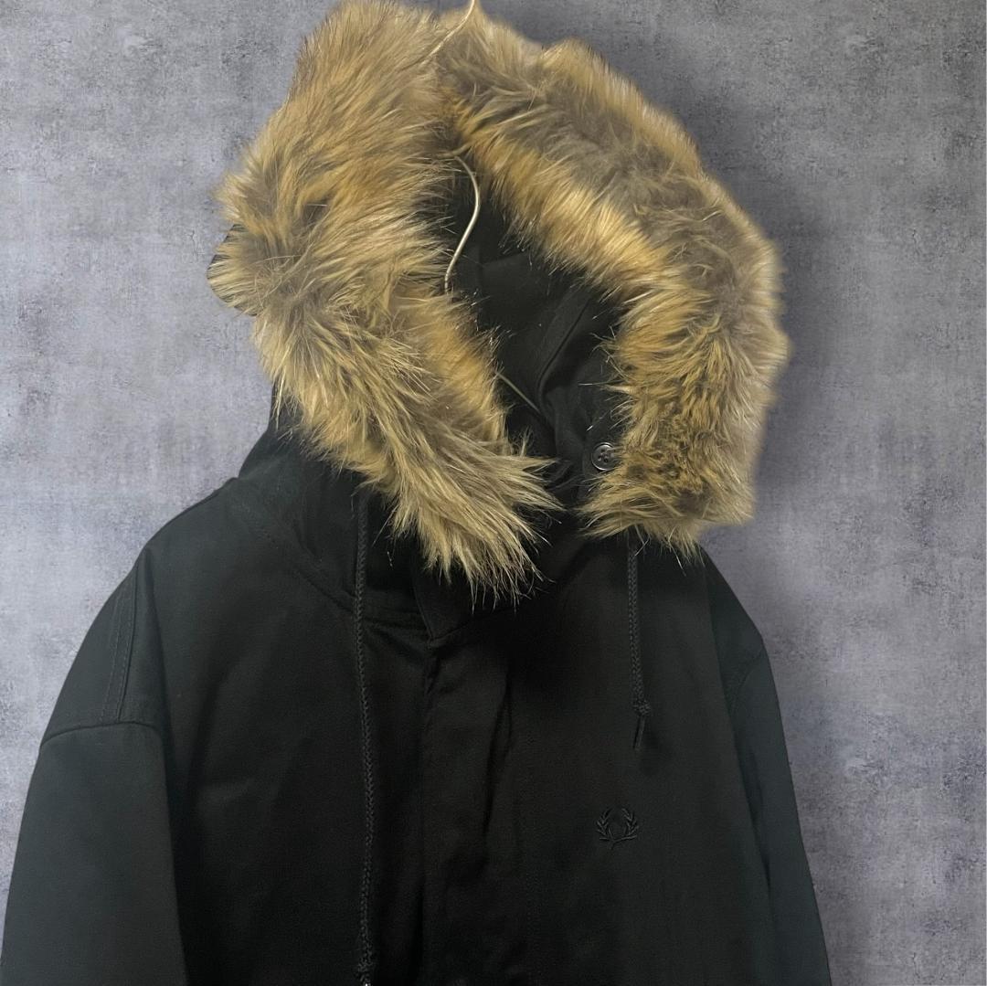 FRED PERRY フレッドペリー モッズコート ライナー付 ブラック S
