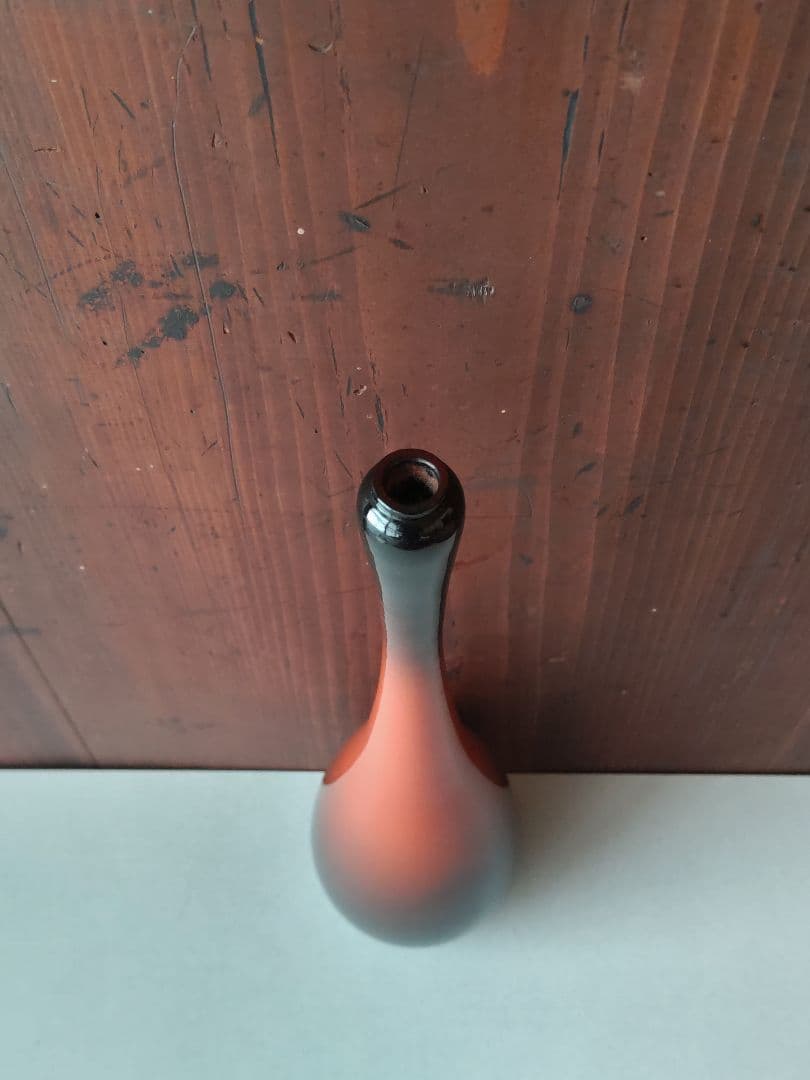 鶴首の花器　銅製　希少　華道池坊家元署名