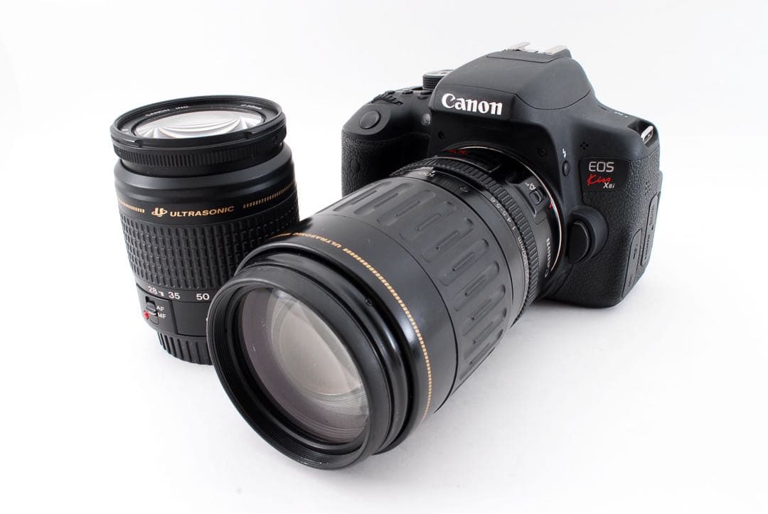 キャノン☆canon kiss x8i 標準&望遠ダブルレンズセット