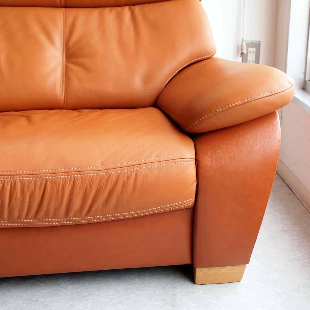 カリモク ZT73モデル 2人掛けソファ レザー ZR24467