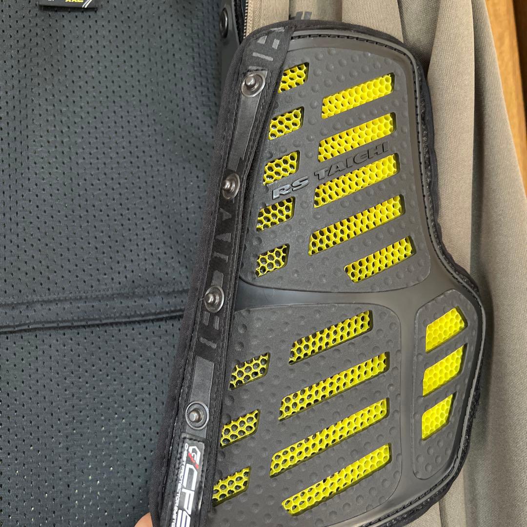 TAICHI フード付きジャケット XXL カーキ　胸部プロテクター(別売)付き