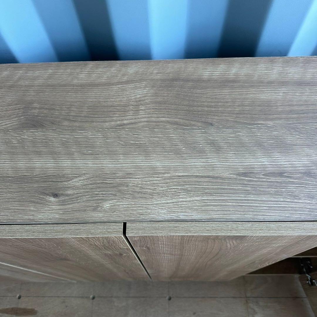 収納家具 チェスト W120 未使用 モダン　キズあり