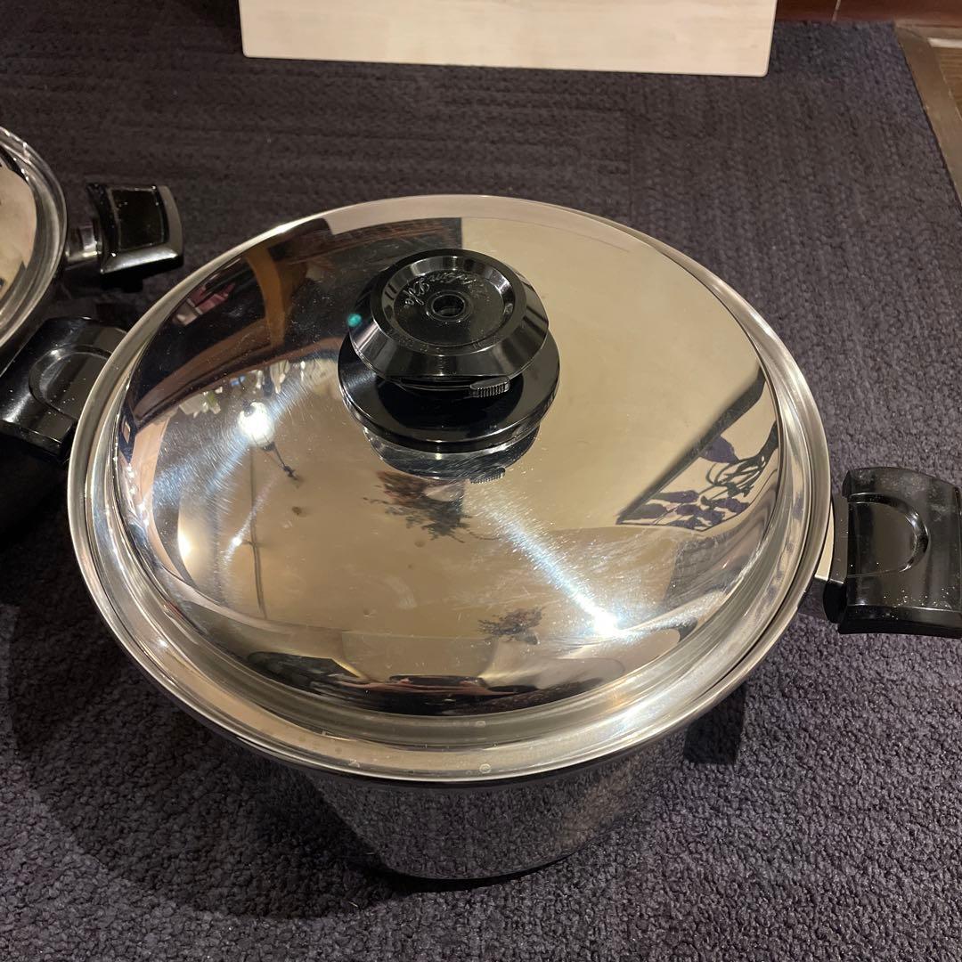  Queen その他　ステンレススチール 両手鍋 2点セット