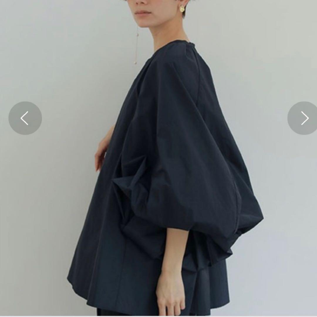 エトレトウキョウ ETRE TOKYO ボリュームスリーブシャツ ネイビー F