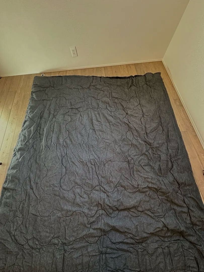 先染めこたつ掛敷布団2点セット（ブラック）長方形　大判