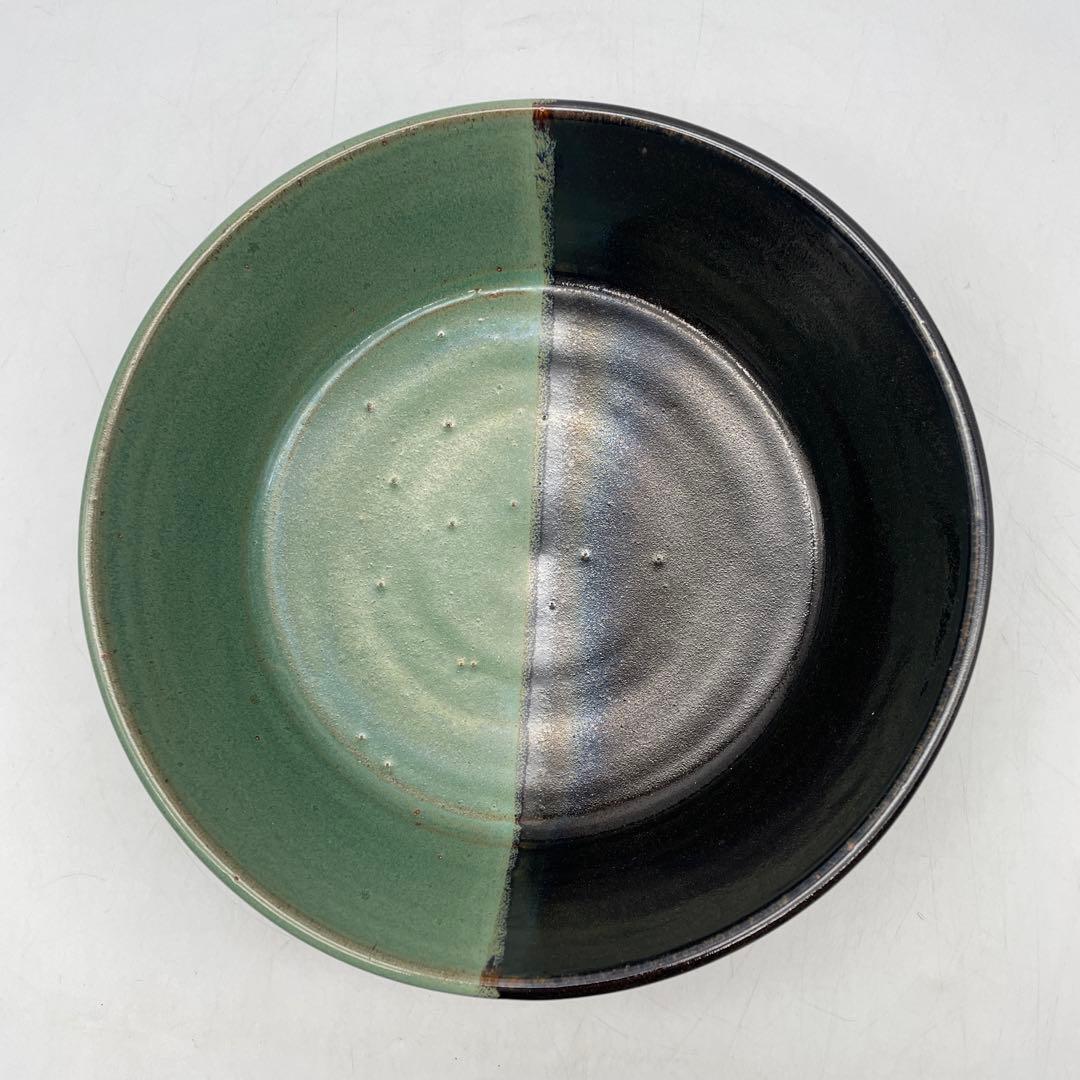 民藝　牛ノ戸焼中井窯先代　染め分け深鉢　深皿