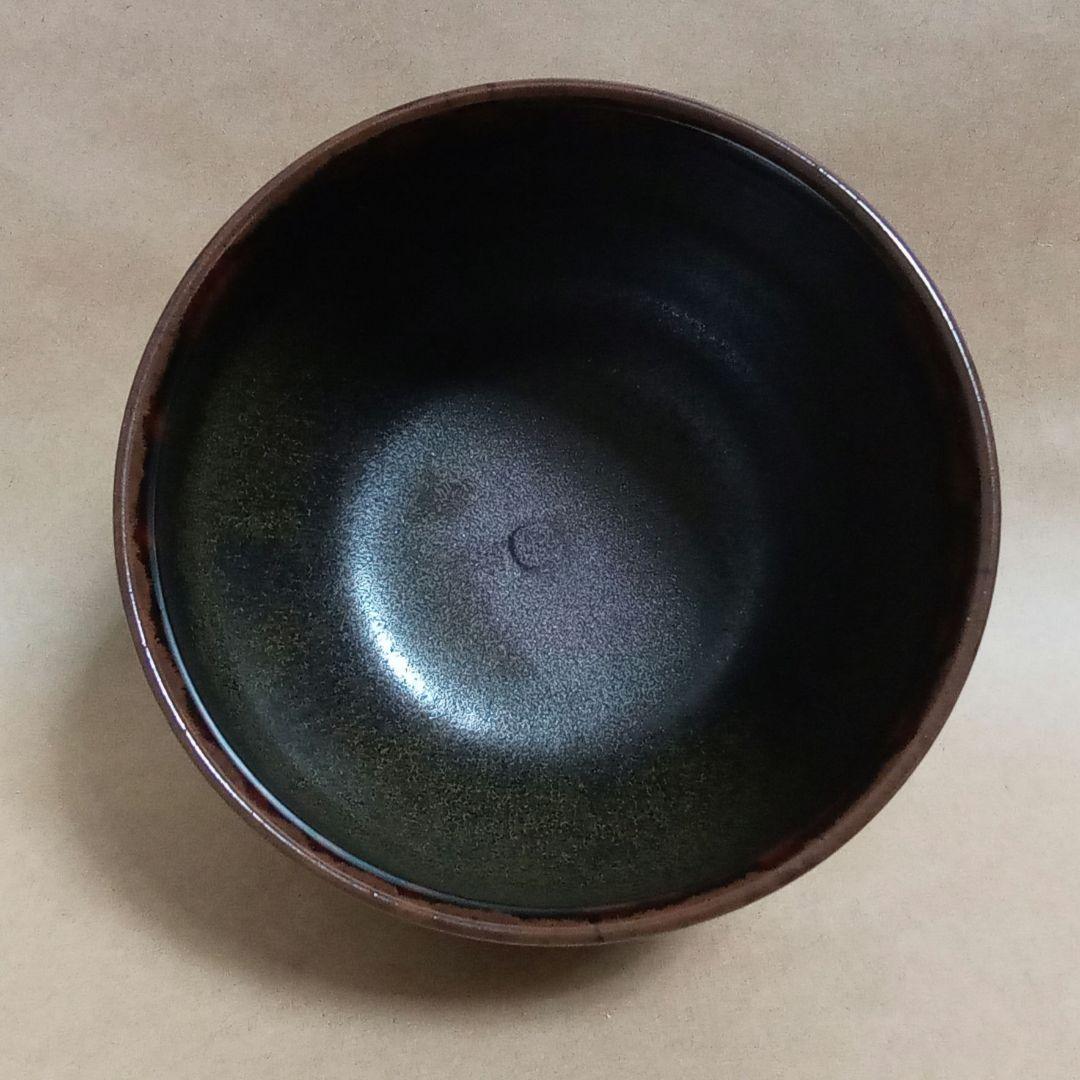 抹茶茶碗　虫明焼　黒井一楽