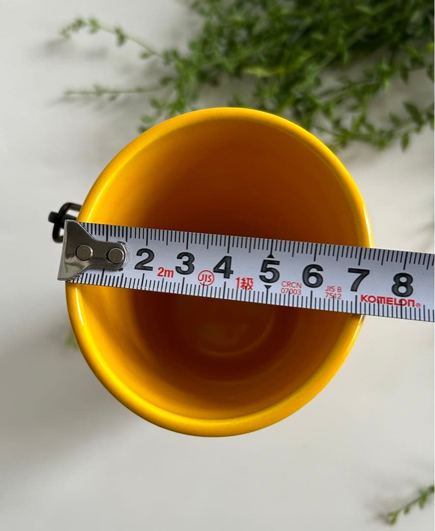 中村翠嵐造 黄交趾 砧 花生　花入 花器 共箱