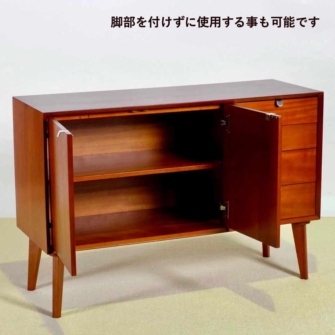 O 新品 北欧 キャビネット リビングボード 収納 本棚