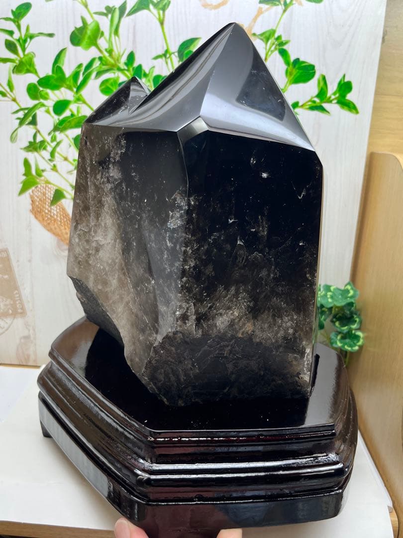 極上✨超特大　モリオン　ツインポイント　マダガスタル産　約6.6キロ⭐️1436