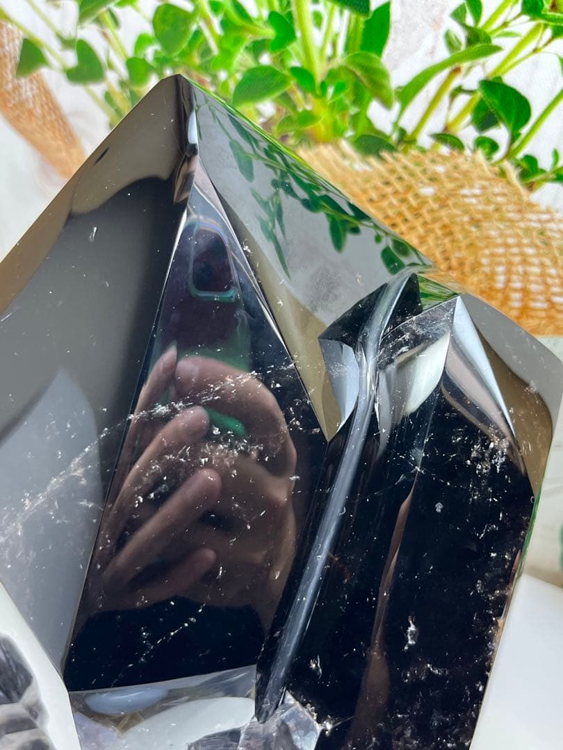 極上✨超特大　モリオン　ツインポイント　マダガスタル産　約6.6キロ⭐️1436