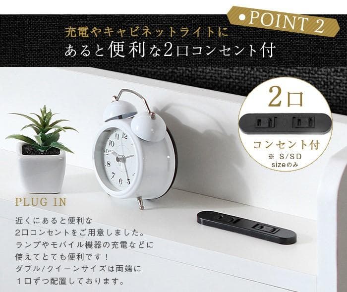 【R】ダブル　マットレスなし【収納なし】 送料込み！【ホワイト】