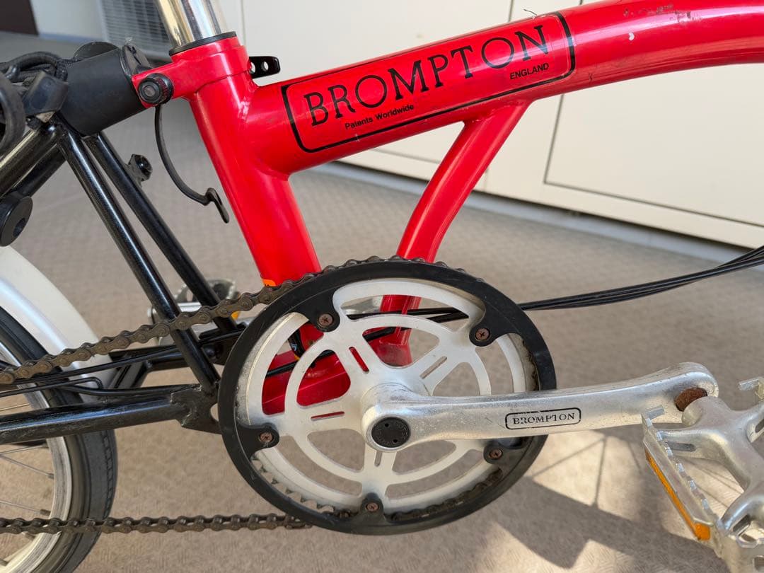 BROMPTON 折りたたみ自転車 3段変速　レッド