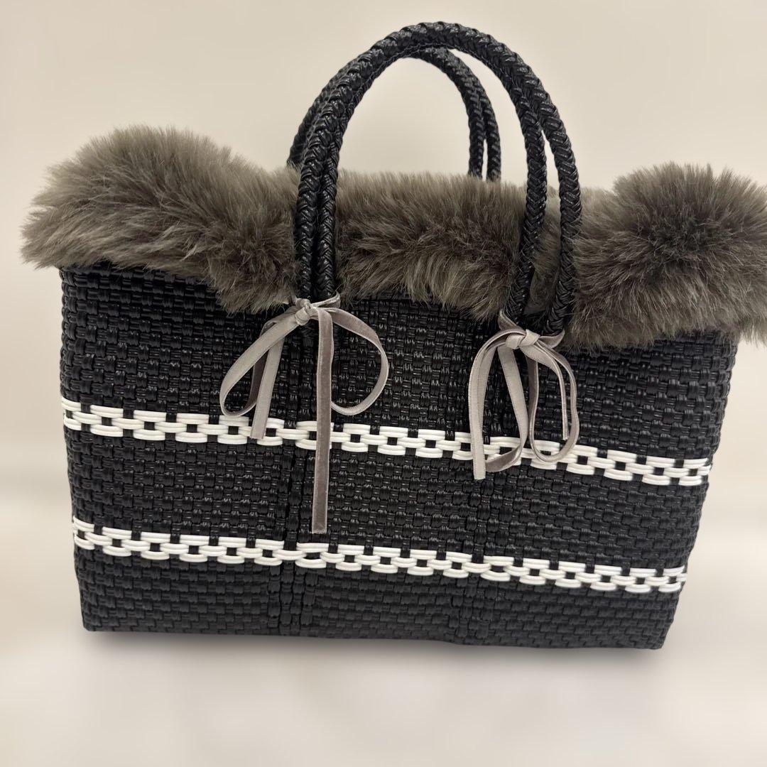 【Letra】レトラ メルカドバック ファー付き　本日終了　最終価格　早い者勝ち