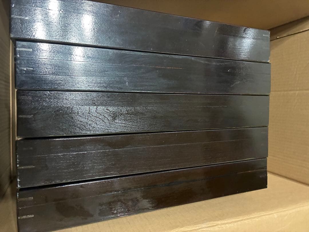 未使用　美品　中型　ドイツ箱　標本箱　５個セット　昆虫　　コルク