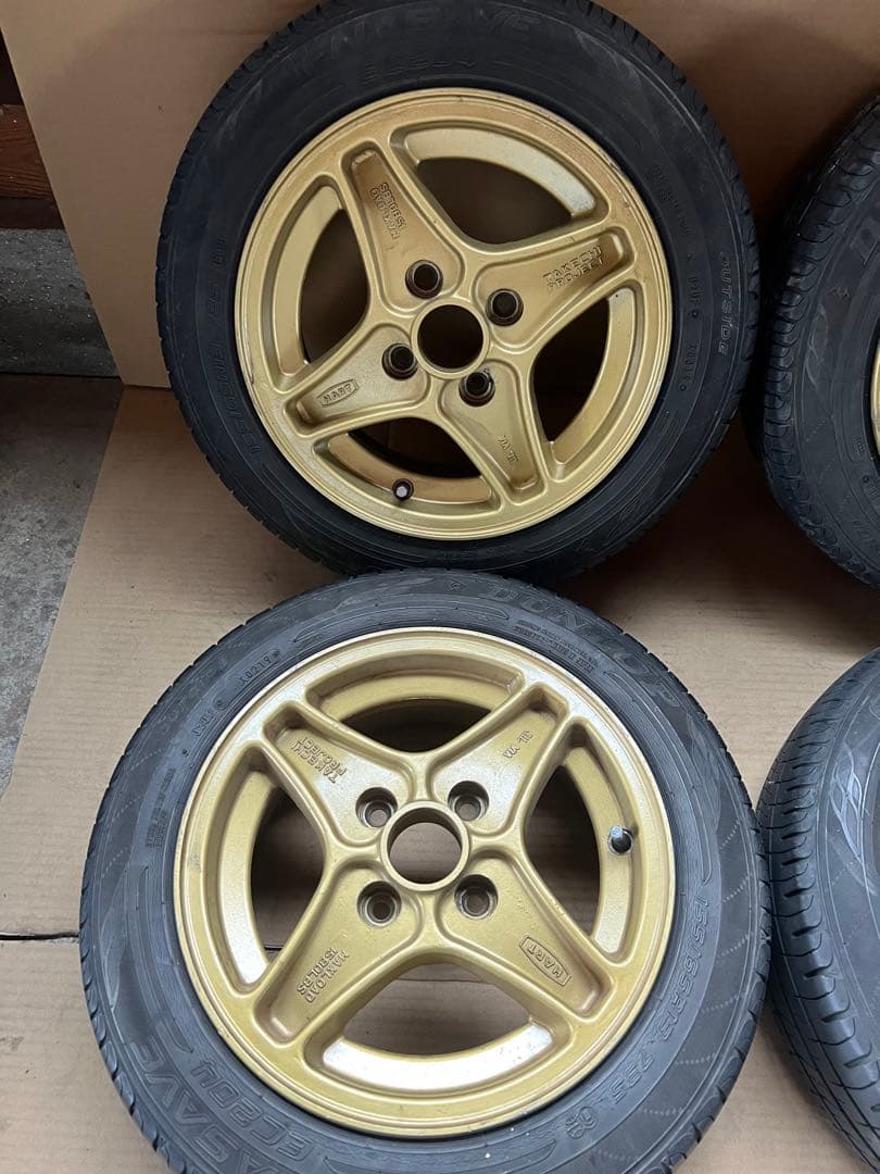 最終値下げ当時物PCD1004穴ハヤシレーシングタケチプロジェクト13インチ4本