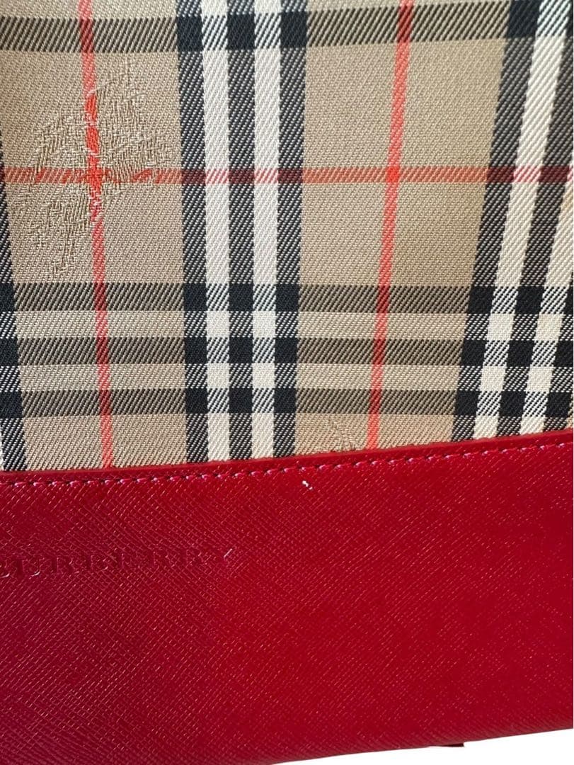 『美品』Burberry チェック柄 ショルダーバッグ，最終値下げ